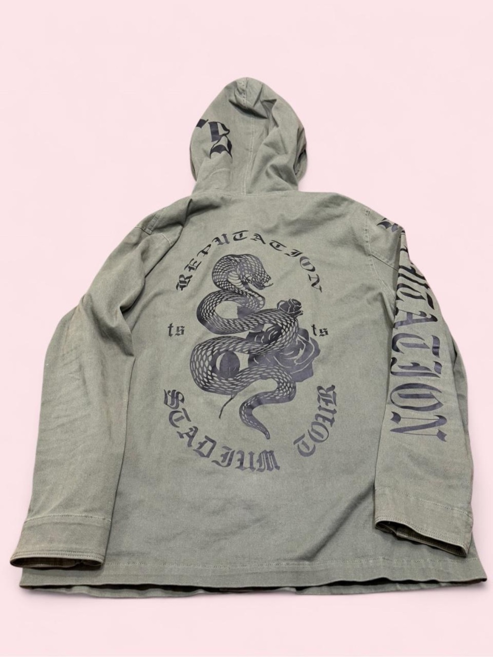 Taylor Swift Reputation Stadium Tour Army Green Jacket RARE